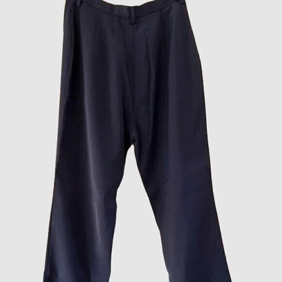 Y2K Halston Suit 10 Long Blazer Wide Leg Pants Minimalist Capsule Luxury - Picture 9 of 13